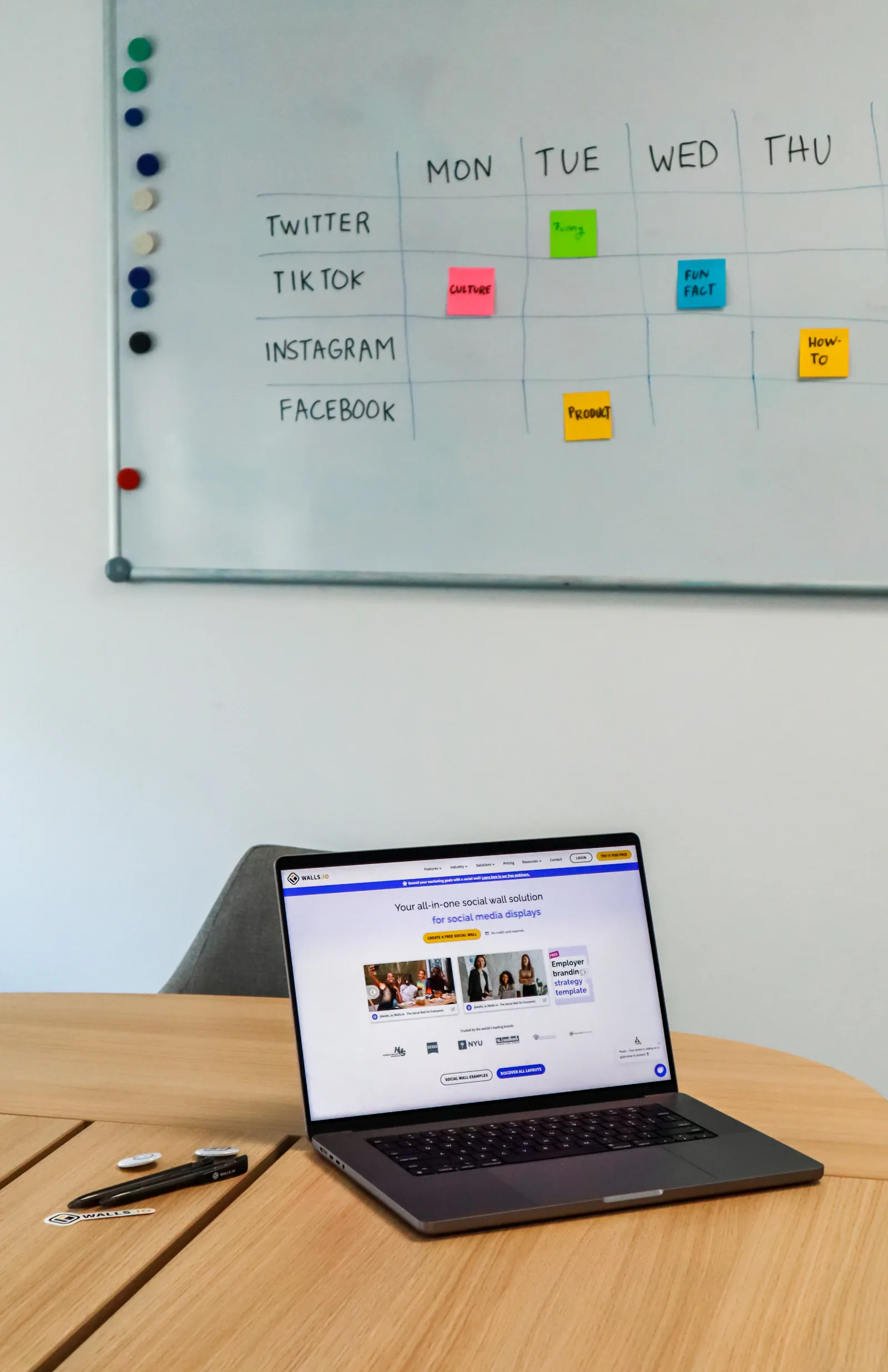 Digital marketing analytics dashboard on laptop screen